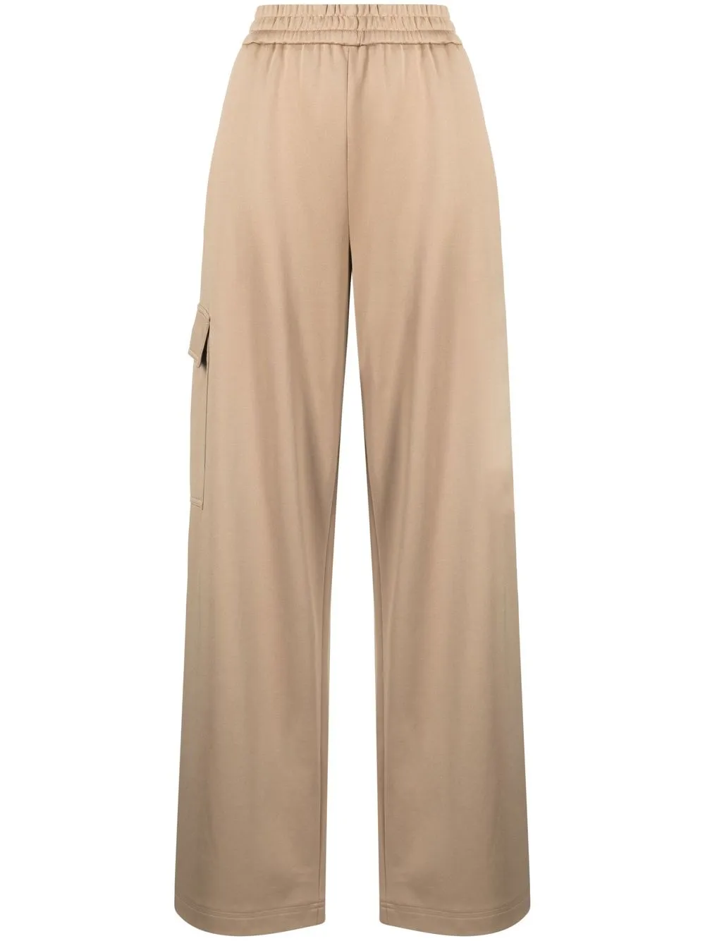 

Tibi elasticated wide-leg trousers - Brown