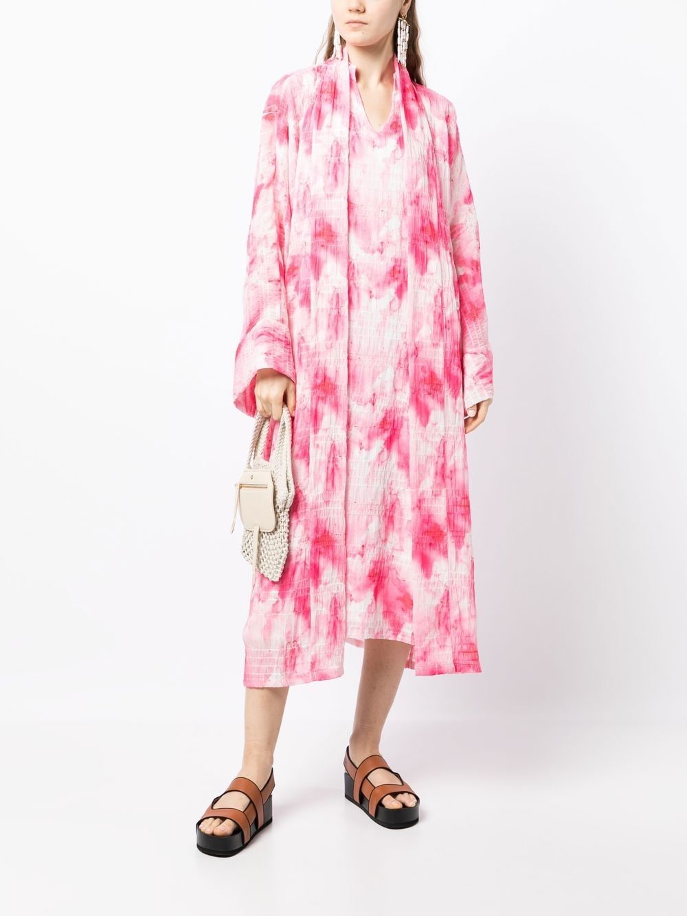 Bambah Kimono met V-hals - Roze