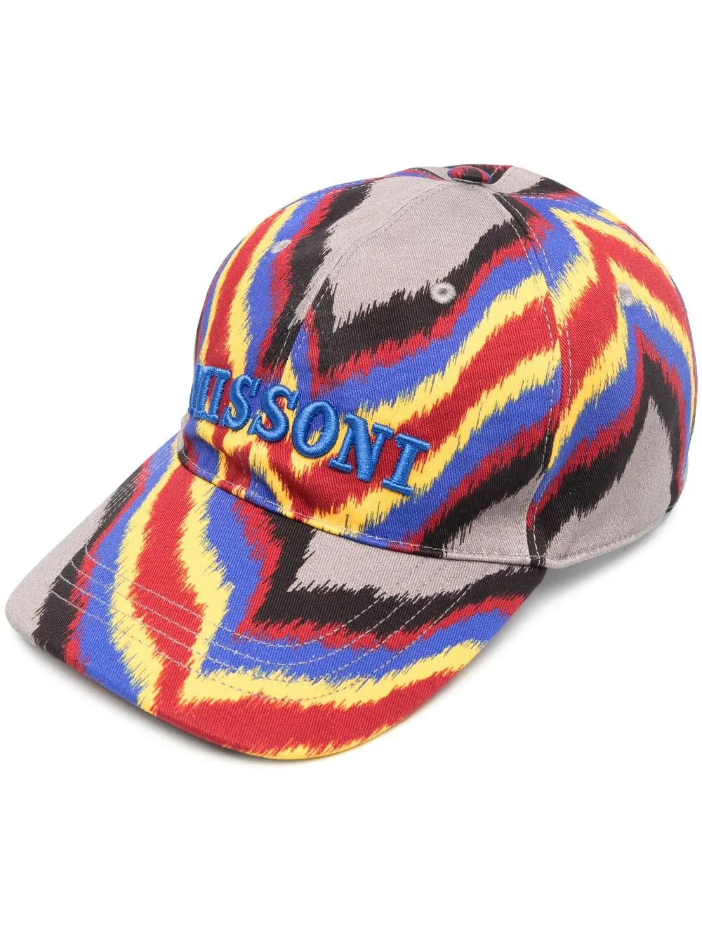 

Missoni embroidered-logo tie-dye cap - Grey