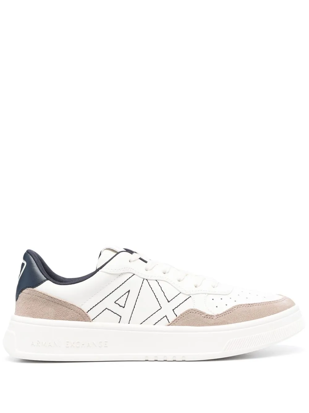 

Armani Exchange embroidered-logo low-top sneakers - White