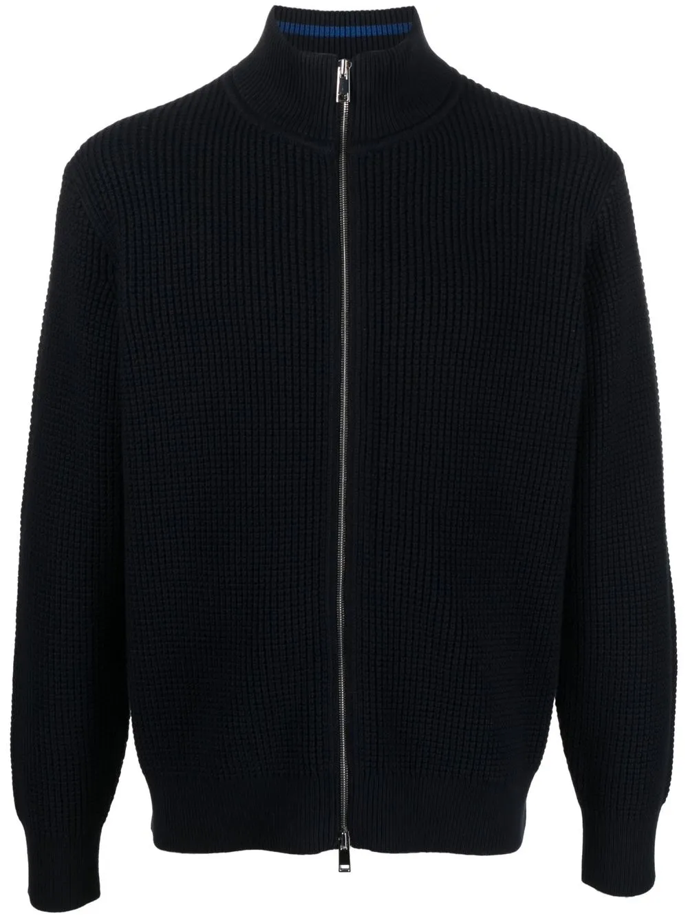 

Theory waffle knit zip-up cardigan - Blue