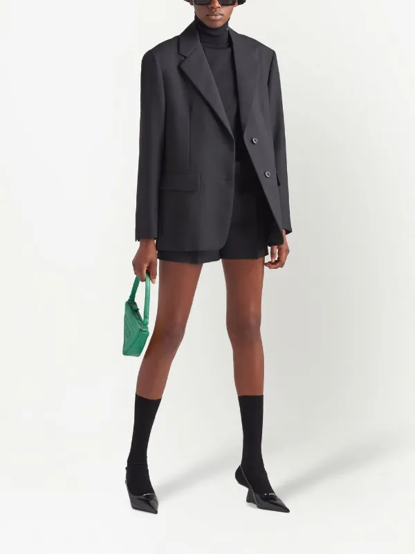 Prada single-breasted Virgin Wool Blazer - Farfetch