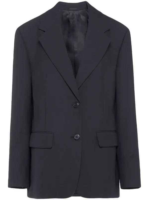 Prada single-breasted Virgin Wool Blazer - Farfetch