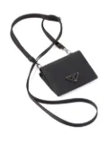 Prada saffiano leather cardholder - Black