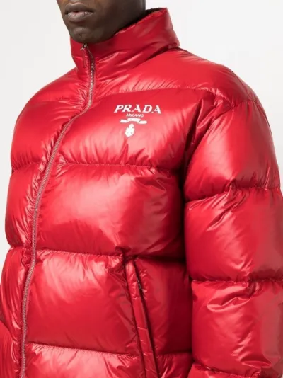 down feather puffer jacket | Prada 