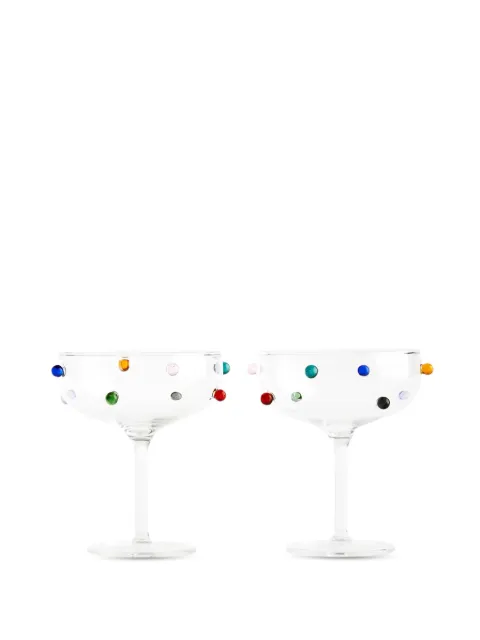 Maison Balzac Pomponette Coupes glasses (set of two)