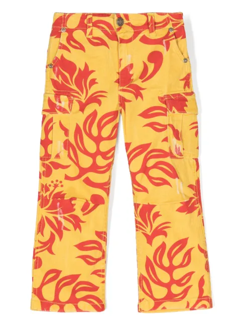ERL KIDS Cargohose mit Blumen-Print