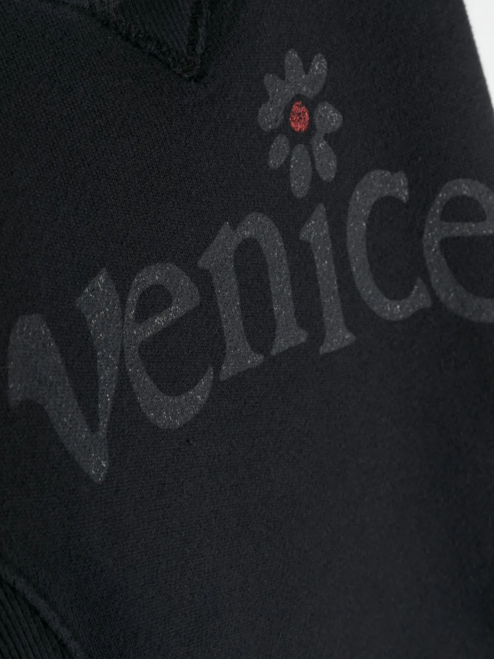 Erl Venice-print Crew-neck Sweatshirt In Grau