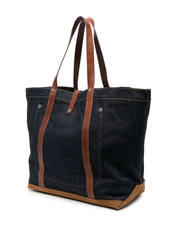 Ralph Lauren RRL レザー トートバッグ | ブルー | FARFETCH JP