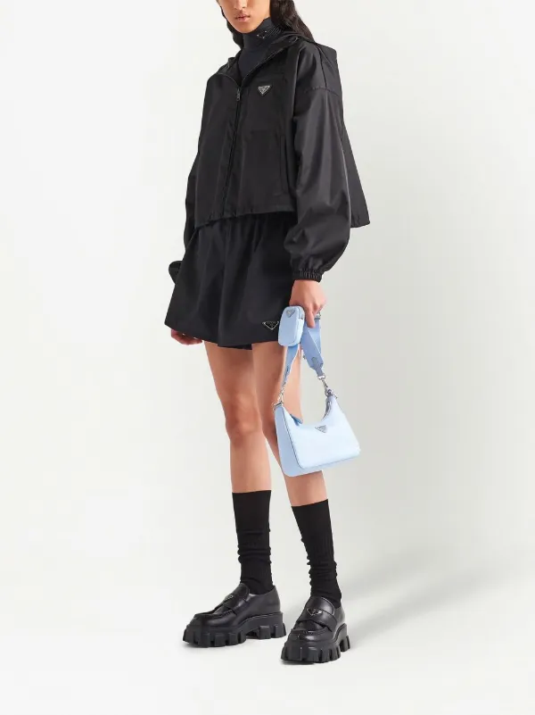Prada Re-Nylon クロップドジャケット | ブラック | FARFETCH JP 極美 