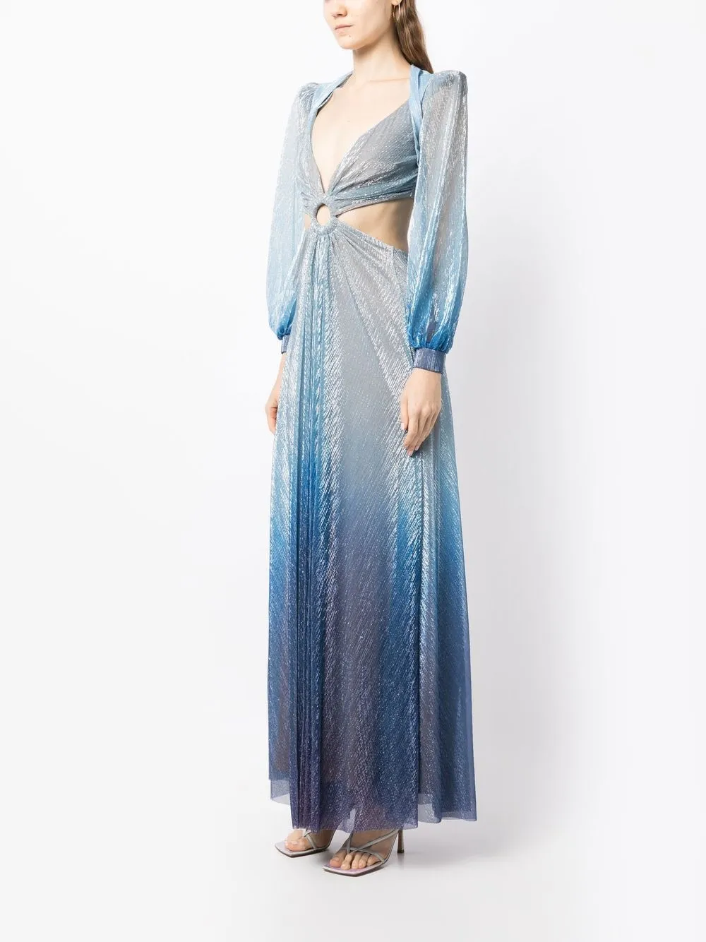 PATBO OMBRÉ CUT-OUT GOWN