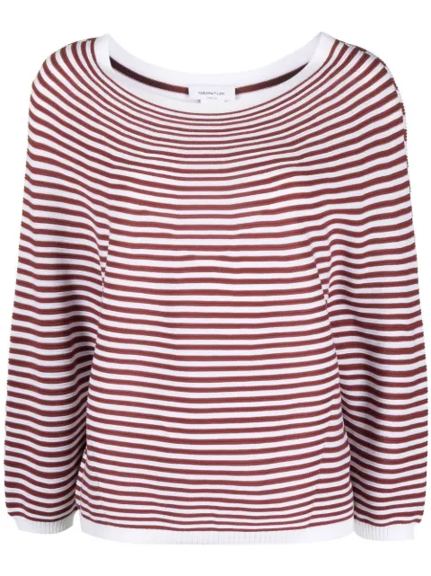 Fabiana Filippi stripe-print knit jumper
