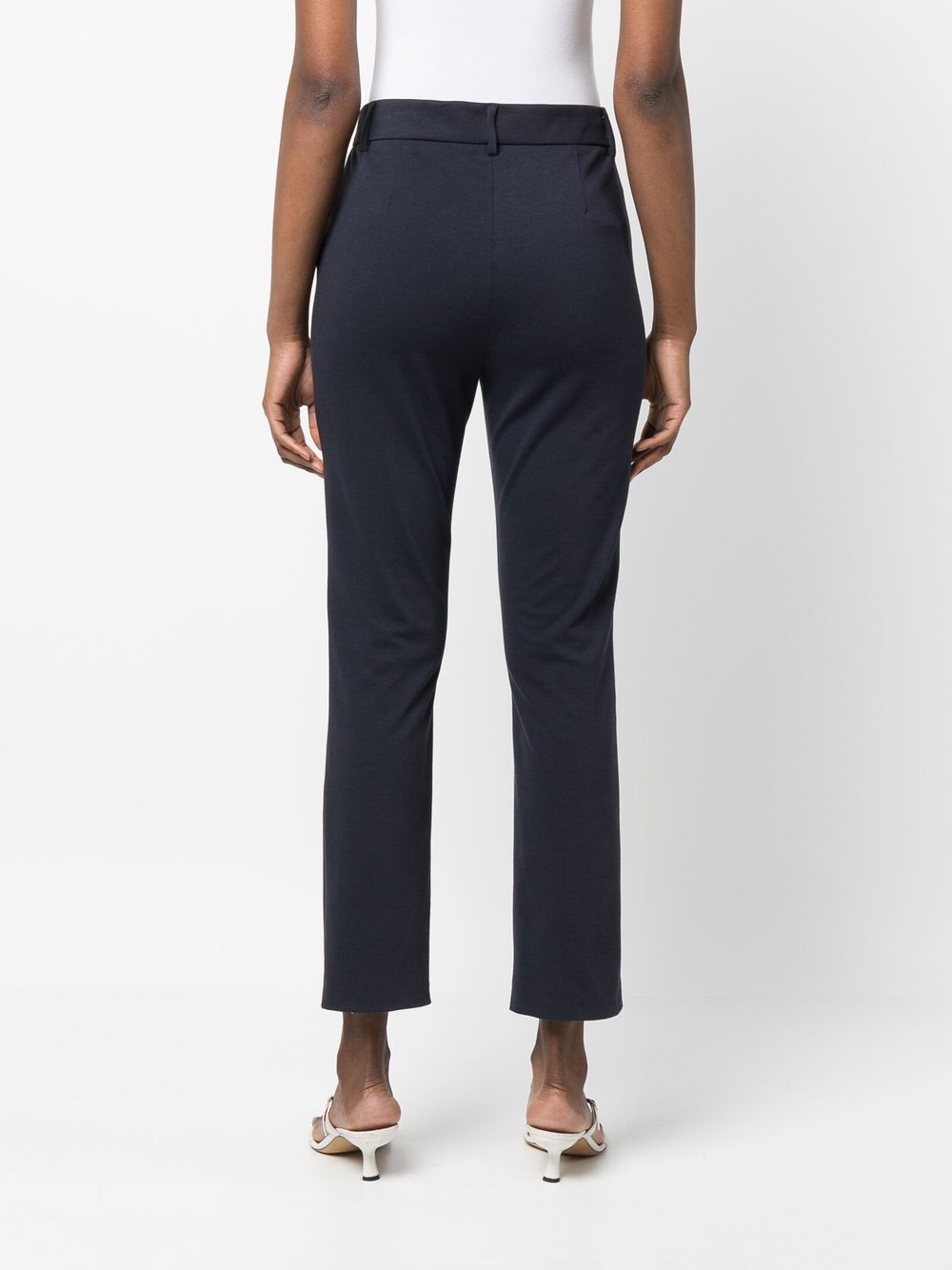 Shop Fabiana Filippi Slim-cut Leg Trousers In 5131 Blue