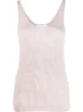 Fabiana Filippi scoop-neck knit top - Pink