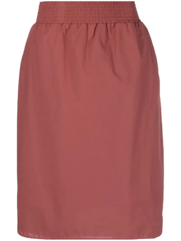スカート Fabiana Filippi Knee-Length Ribbed Skirt With Textured Fabiana Filippi knee-length Skirt | Red | FARFETCH