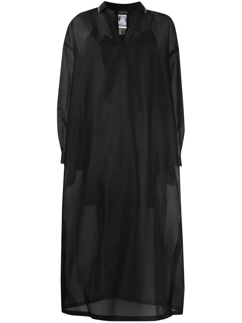 

Fabiana Filippi silk-blend midi dress - Black