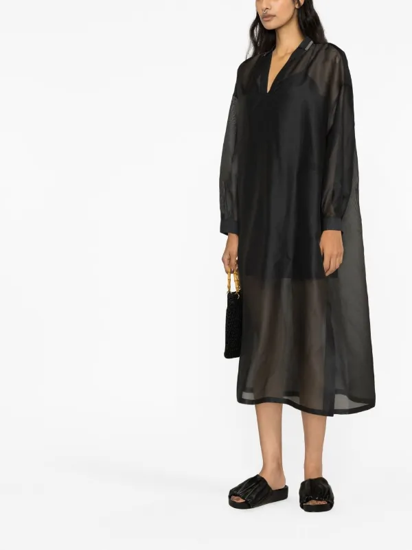 Fabiana Filippi シルクブレンド ドレス | ブラック | FARFETCH JP