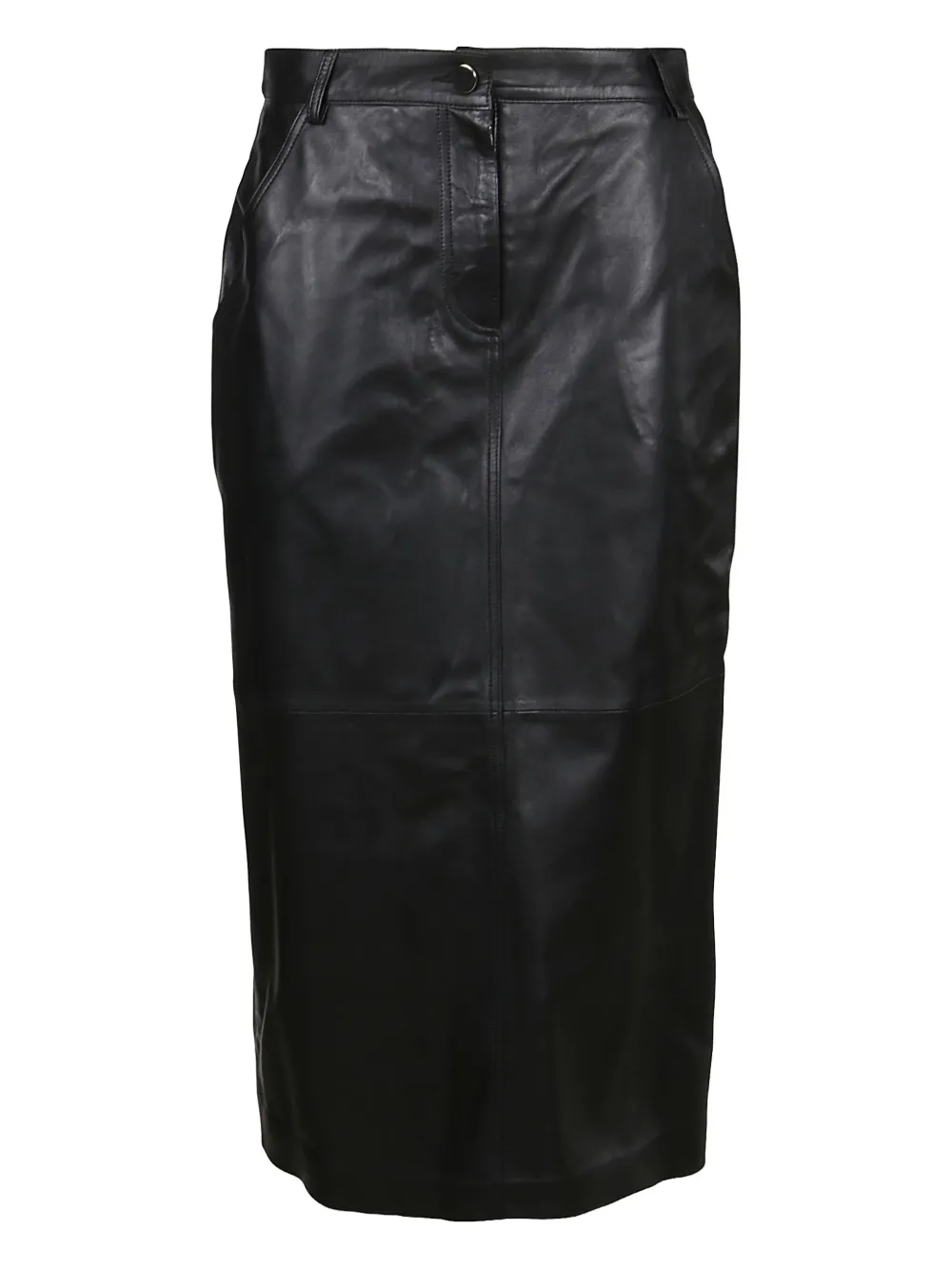 Desa 1972 leather midi skirt | Black | Image 1