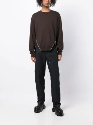 【HELIOT EMIL】グレースウェットシャツ HELIOT EMIL ジャカード スウェットシャツ | グレー | FARFETCH JP