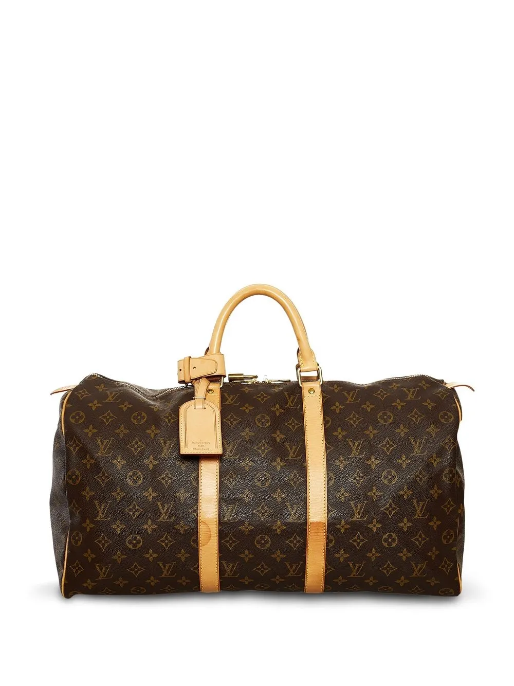 

Louis Vuitton 2002 pre-owned monogram Keepall 50 travel bag - Brown