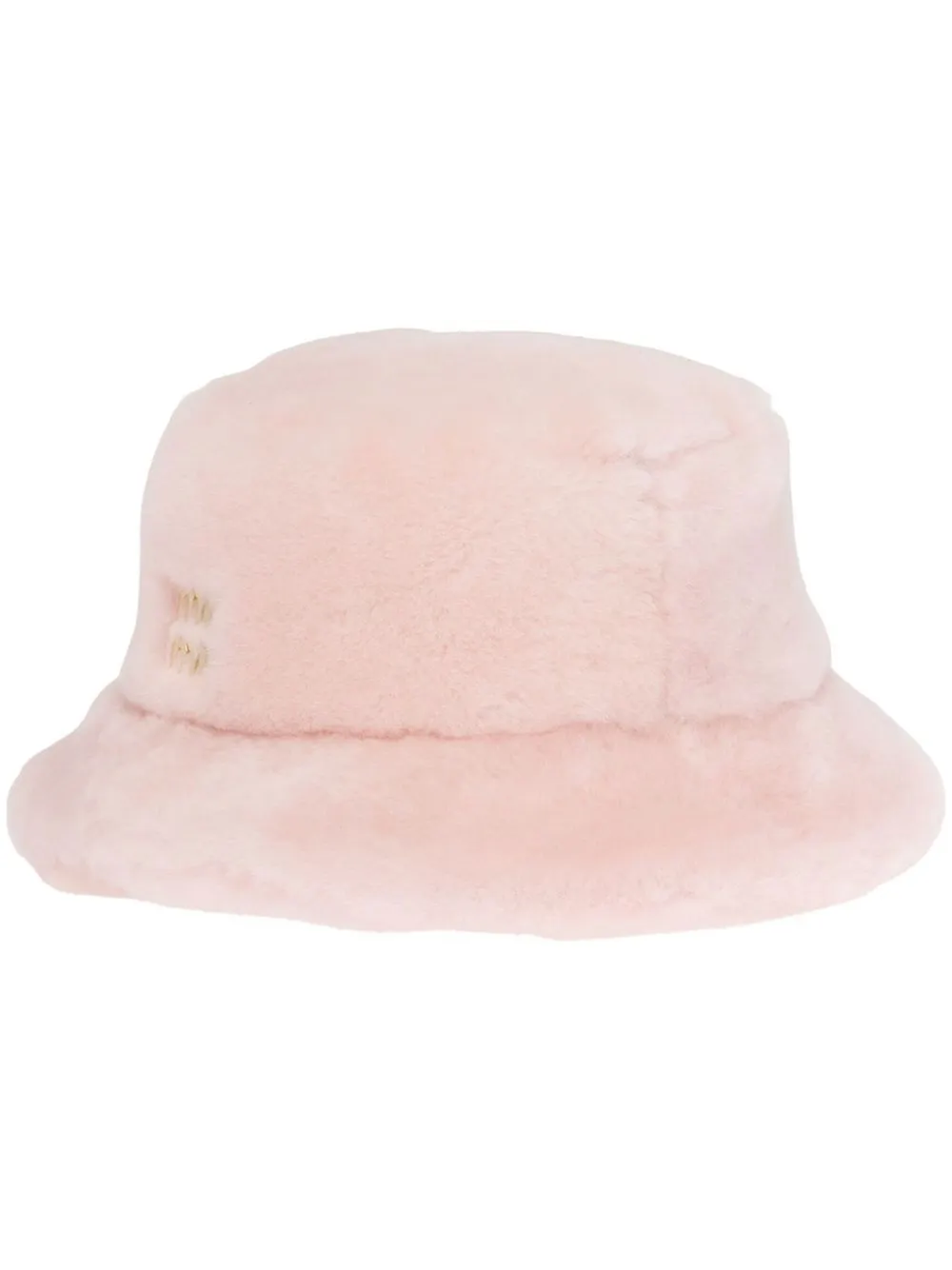 

Miu Miu shearling bucket hat - Pink