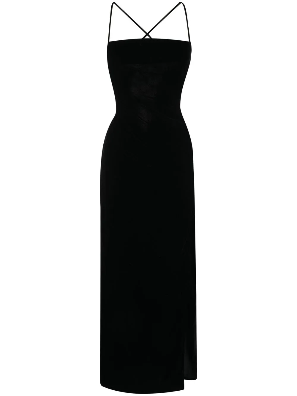 

STAUD Bellamy cross-strap midi dress - Black