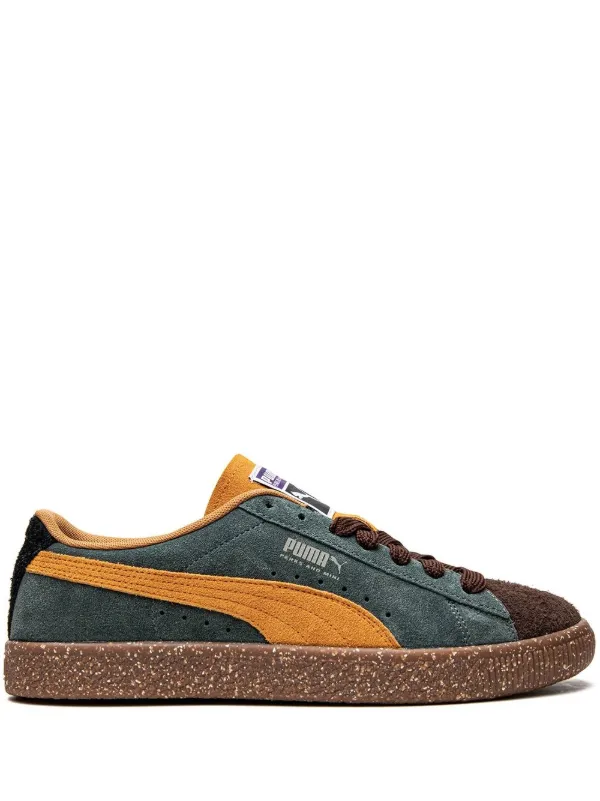 Puma brown on sale suede trainers