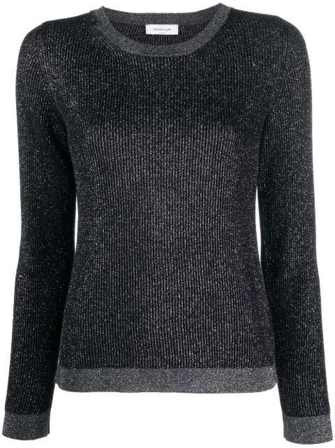 Fabiana Filippi glitter-detail long-sleeve jumper