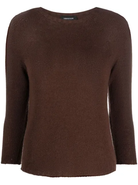 Fabiana Filippi boat-neck cashmere jumper