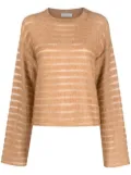Fabiana Filippi stripe-pattern knit jumper - Neutrals
