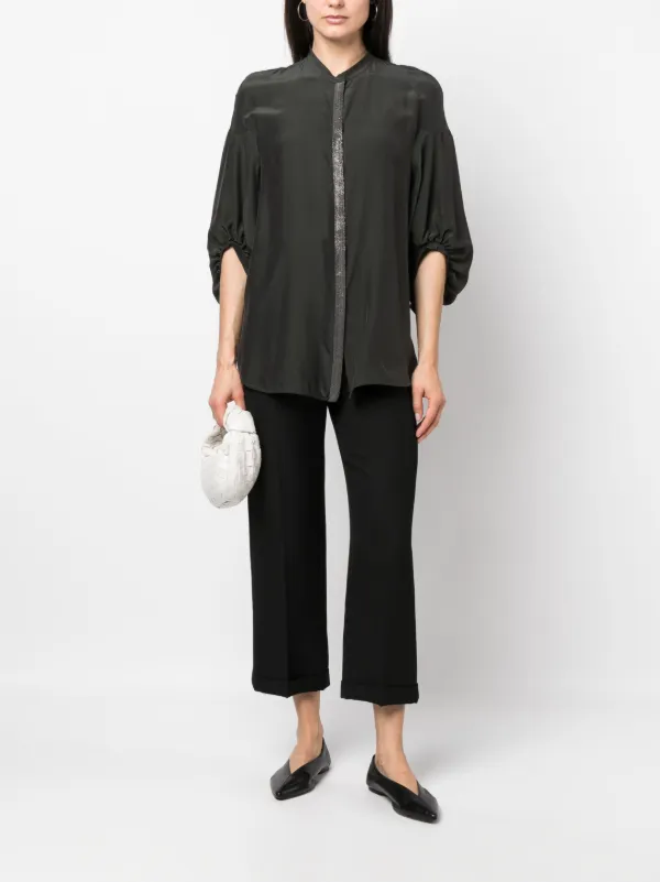 Fabiana Filippi ラインストーン シャツ | グリーン | FARFETCH JP