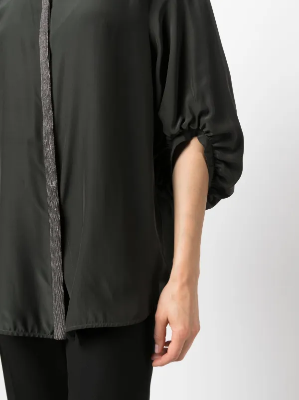 Fabiana Filippi ラインストーン シャツ | グリーン | FARFETCH JP