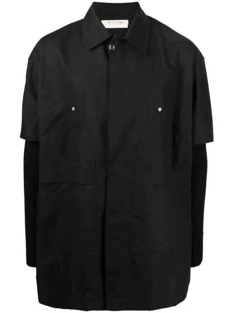 1017 ALYX 9SM sobrecamisa con mangas tejidas