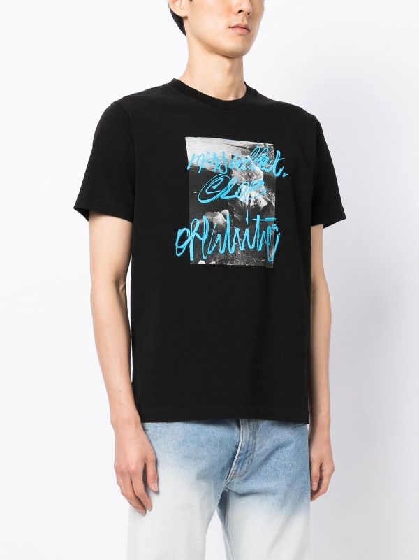 Off-White c/o Virgil Abloh Graphic Print Crew Neck T-Shirt w/ Tags