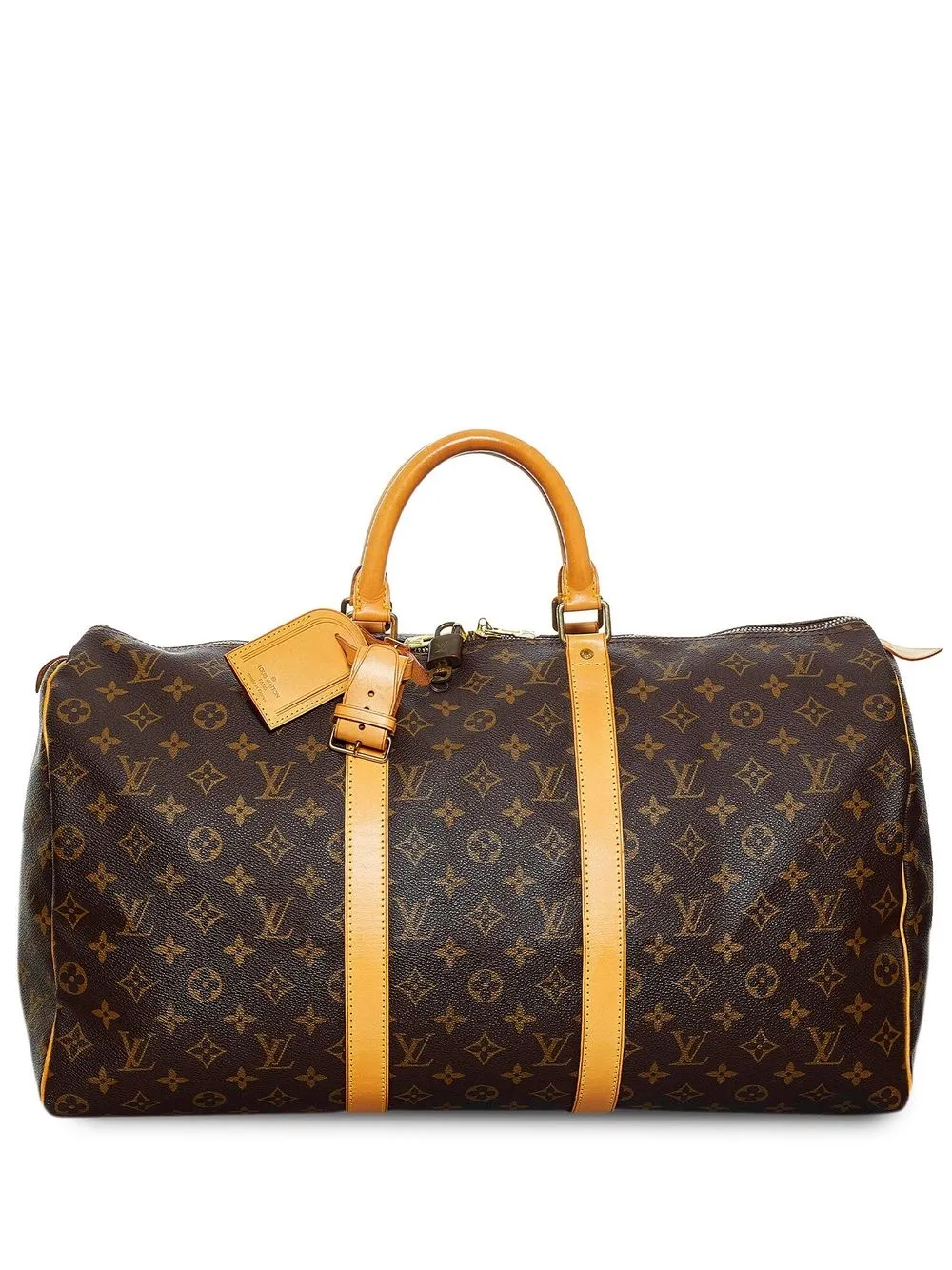 

Louis Vuitton 1997 pre-owned monogram Keepall 50 travel bag - Brown