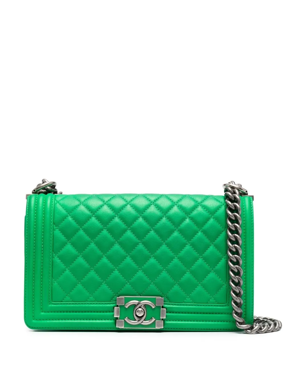 

Chanel Pre-Owned 2014-2015 medium Boy Chanel shoulder bag - Green