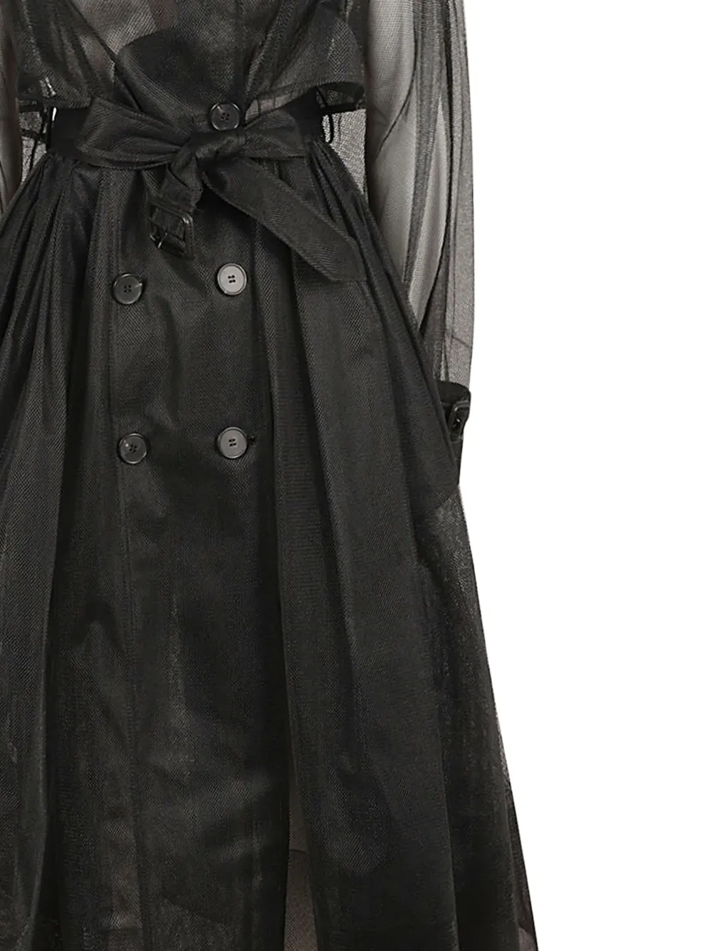 Alexander McQueen belted waist tulle trench coat | Trench & Raincoats | Image 2