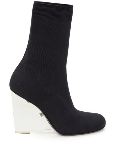 Nicholas Kirkwood Black Lola Pearl 105 Sock Boots for Women