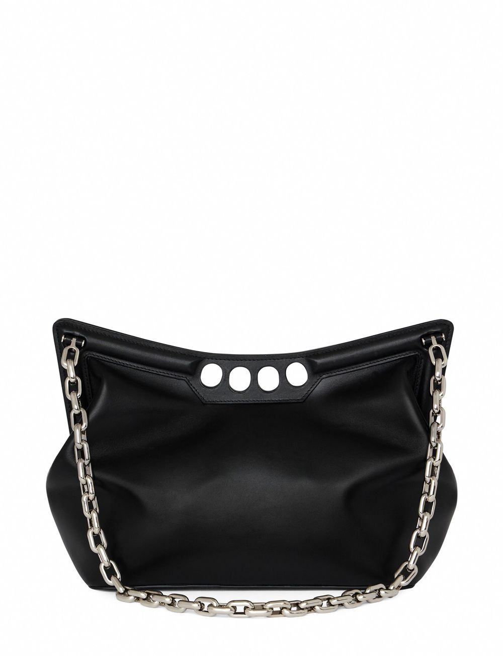 Shop Alexander Mcqueen The Peak Shoulder Bag In Black