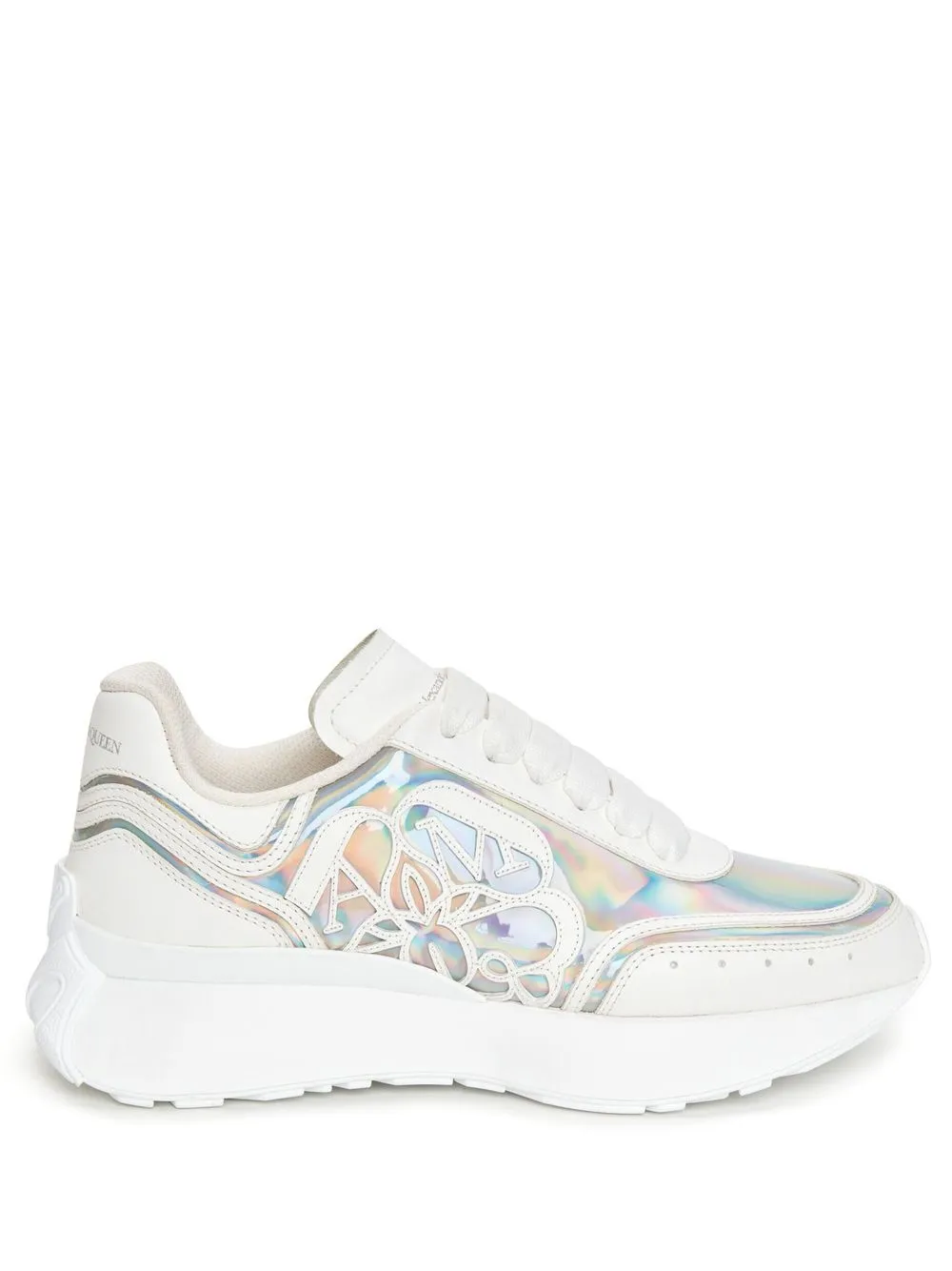 Alexander Mcqueen Sneakers Mit Holografischem Effekt In Metallic