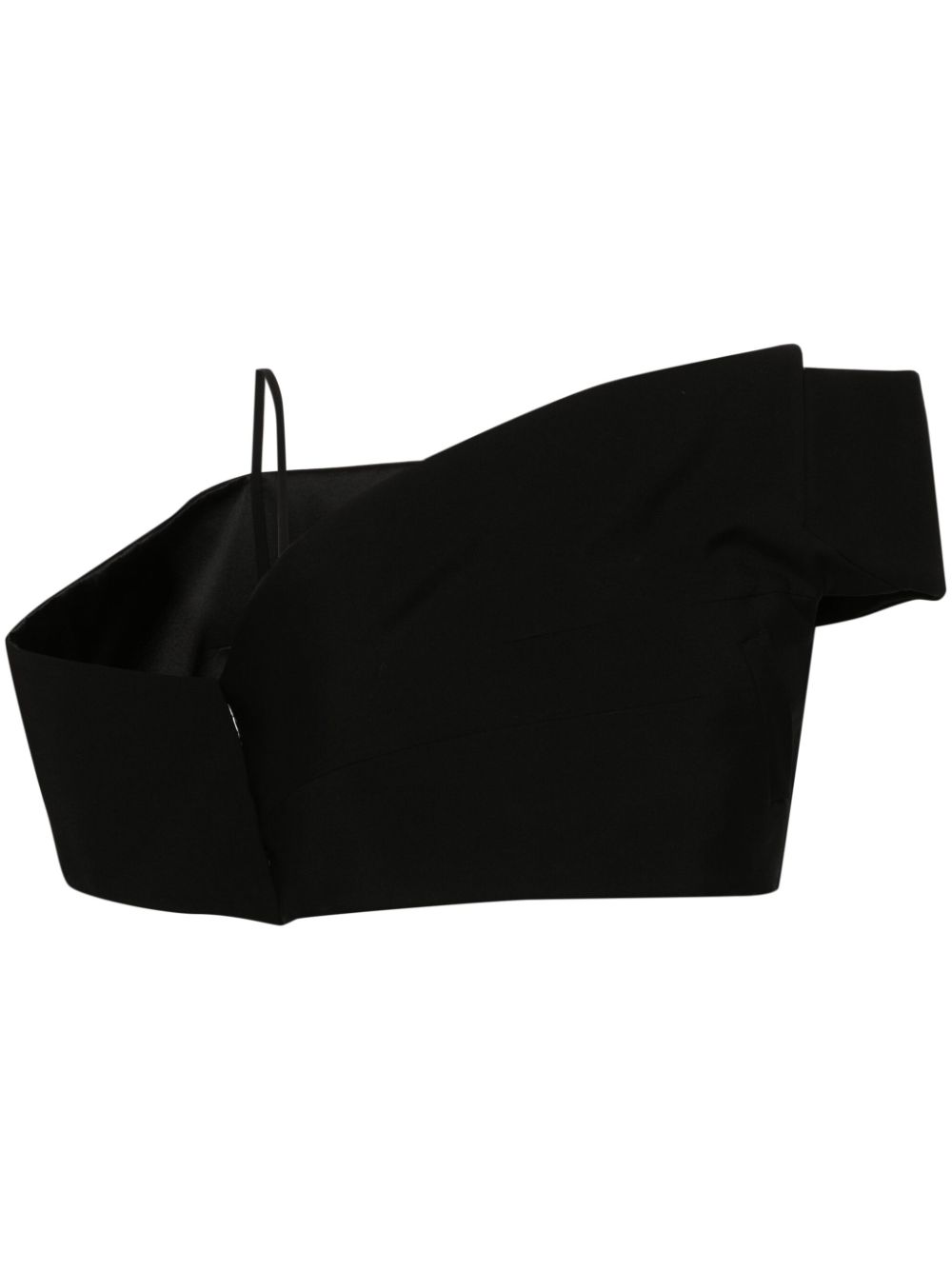 Alexander McQueen deconstructed asymmetric crop top Women