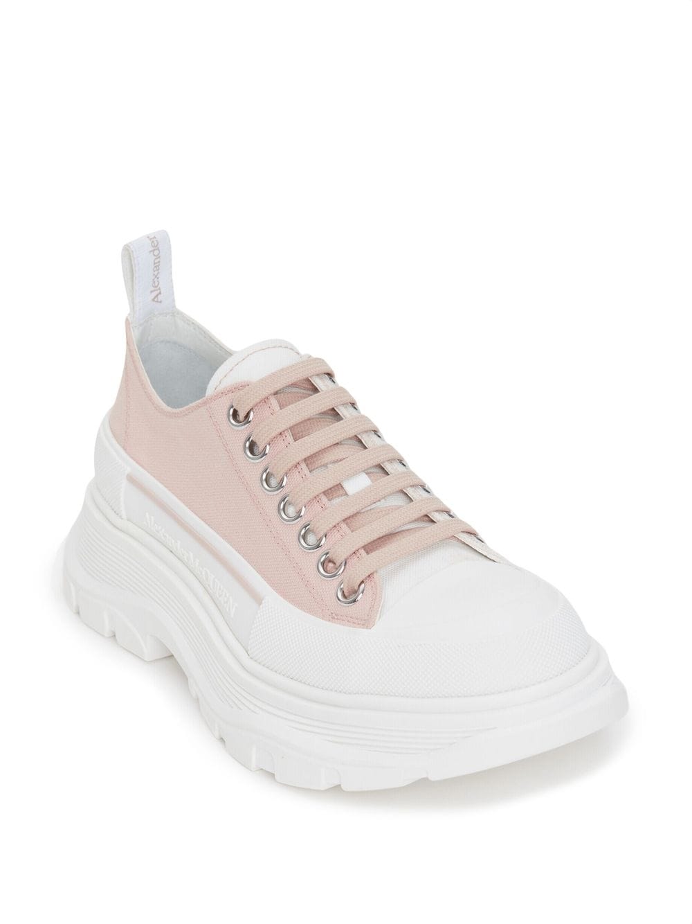 Shop Alexander Mcqueen Tread Slick Low-top Sneakers In Pink