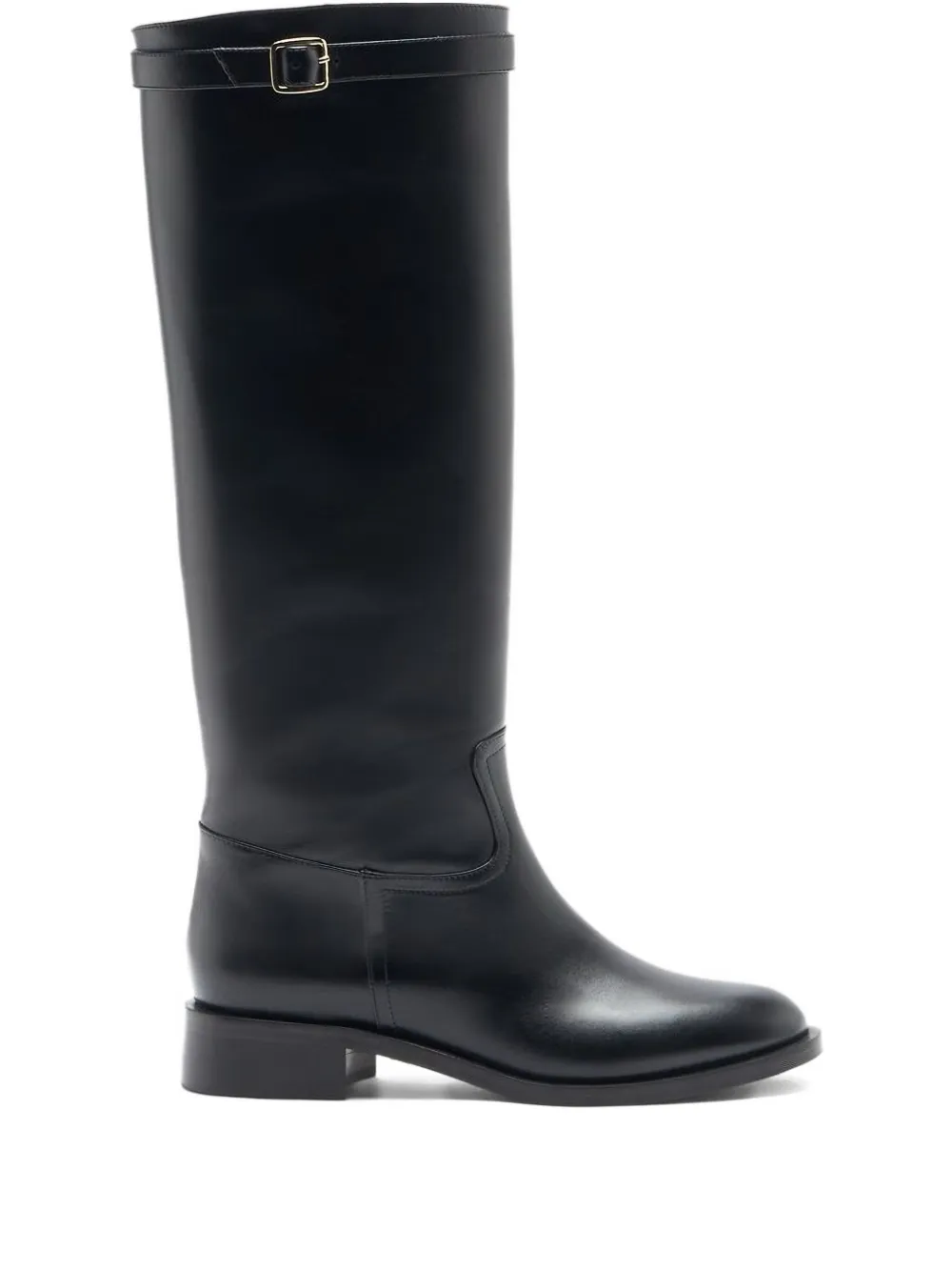 Scarosso knee-high leather boots | Black | Image 1