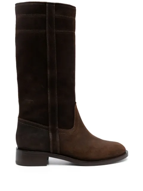 Scarosso Tess 30mm suede boots TESSBOOTBROSUED - 0