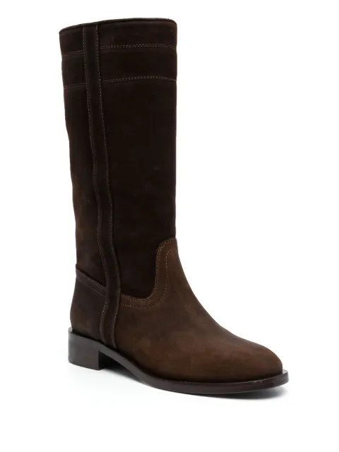Scarosso Tess 30mm suede boots TESSBOOTBROSUED - 1