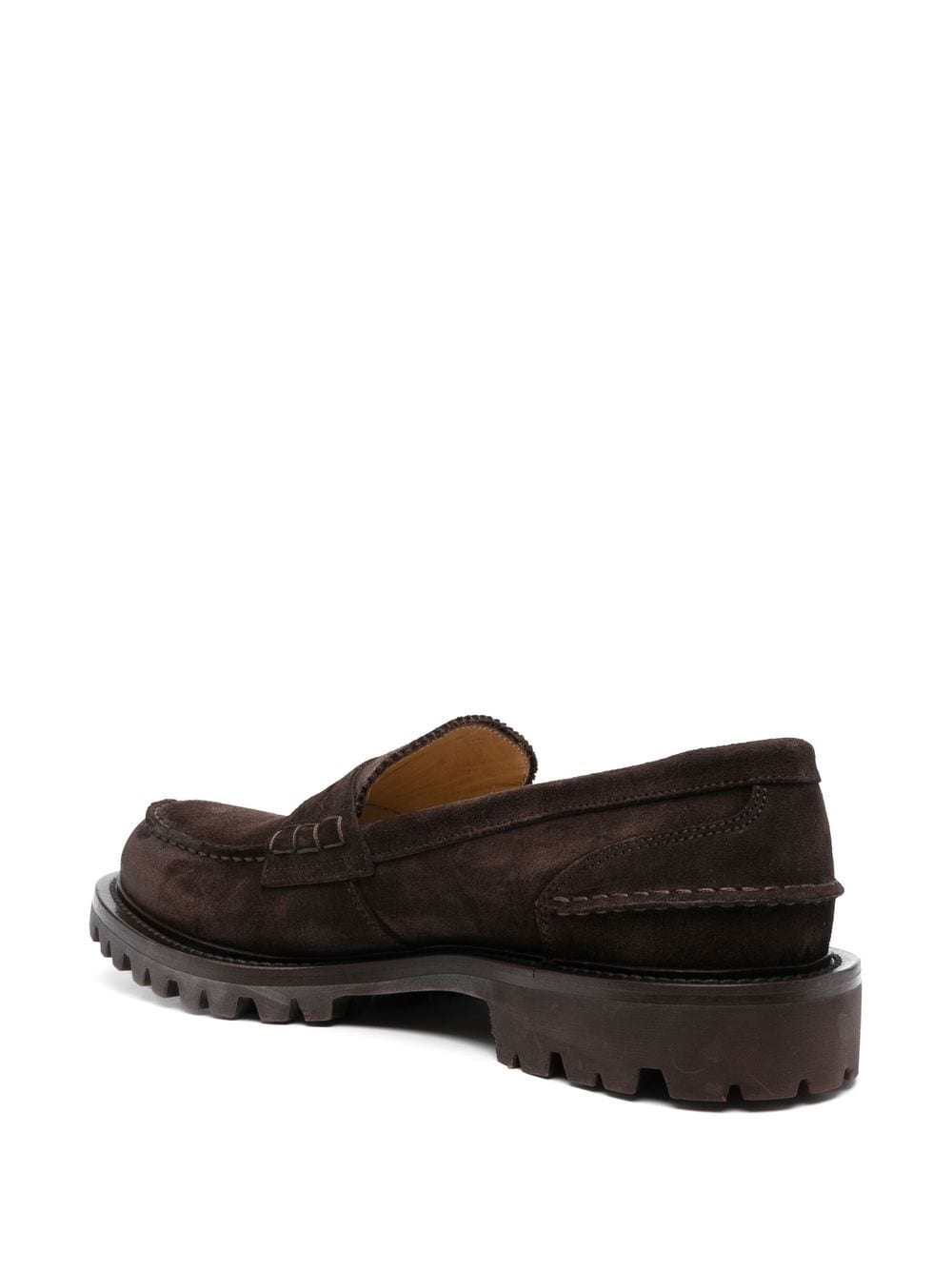 Shop Scarosso Wooster Ii Suede Loafers In Brown