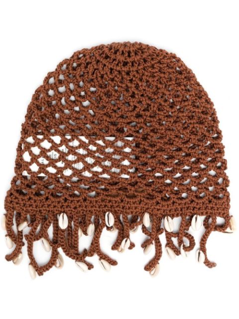 Alanui Mother Nature Cowry Shell hat