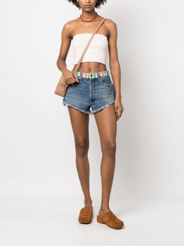 Alanui high-waisted Knitted Shorts - Farfetch