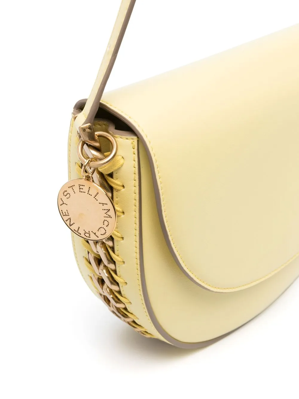 Stella Mccartney Medium Frayme Shoulder Bag In Yellow