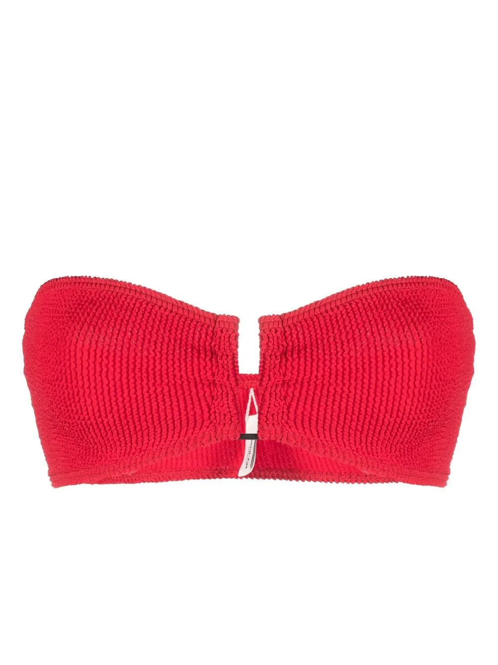 

Bond-eye textured bandeau bikini top